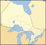 Map of Ontario HAMILTON